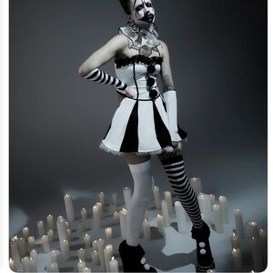 Dolls Kill Classic clown costume NWT L